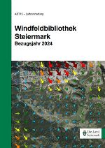Titelblatt und Verlinkung zum Bericht Windfeldbibliothek
Steiermark 2024