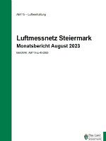 Titelblatt und Verlinkung zum Monatsbericht August 2023