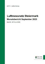 Titelblatt und Verlinkung zum Monatsbericht September 2023