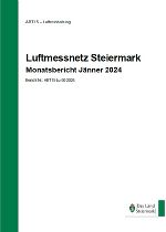 Titelblatt und Verlinkung zum Monatsbericht Jänner 2024