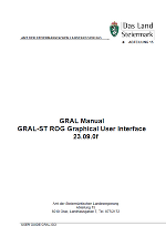 Titelblatt der Dokuementation zur graphischen Oberfläche (GUI-SCI) für das Lagrangsche Partikelmodell GRAL-SCI