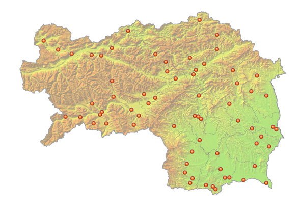Die Ortsbildschutzgebiete in der Steiermark