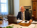 Landesrat Hans Seitinger lud zu einer Videokonferenz