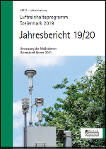 Luftreinhalteprogramm 2019
Jahresbericht 19/20 Luftreinhalteprogramm 2019
Jahresbericht 19/20