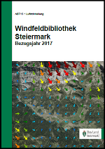 Titelblatt des Berichtes: Windfeldbibliothek Steiermark Bezugsjahr 2017