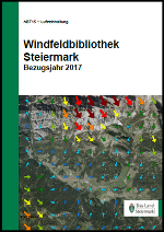 Titelblatt des Berichtes: Windfeldbibliothek Steiermark
 Bezugsjahr 2017