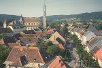 Rechts im Bild die Bürgergasse in nördlicher Richtung. Links hinten die Musikschule und Stadtpfarrkirche Rechts im Bild die Bürgergasse in nördlicher Richtung. Links hinten die Musikschule und Stadtpfarrkirche
