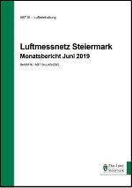 Titelblatt und Verlinkung zum Monatsbericht Juni 2019