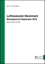 Titelblatt und Verlinkung zum Monatsbericht September 2019